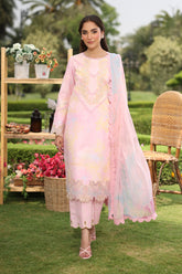 3-PC Unstitched Embroidered Lawn Lifestyle By Rang Rasiya | Jade